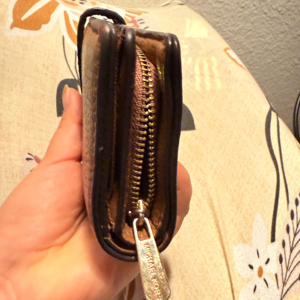 Michael Kors Brown Leather Card Holder - Picture 5 of 16
